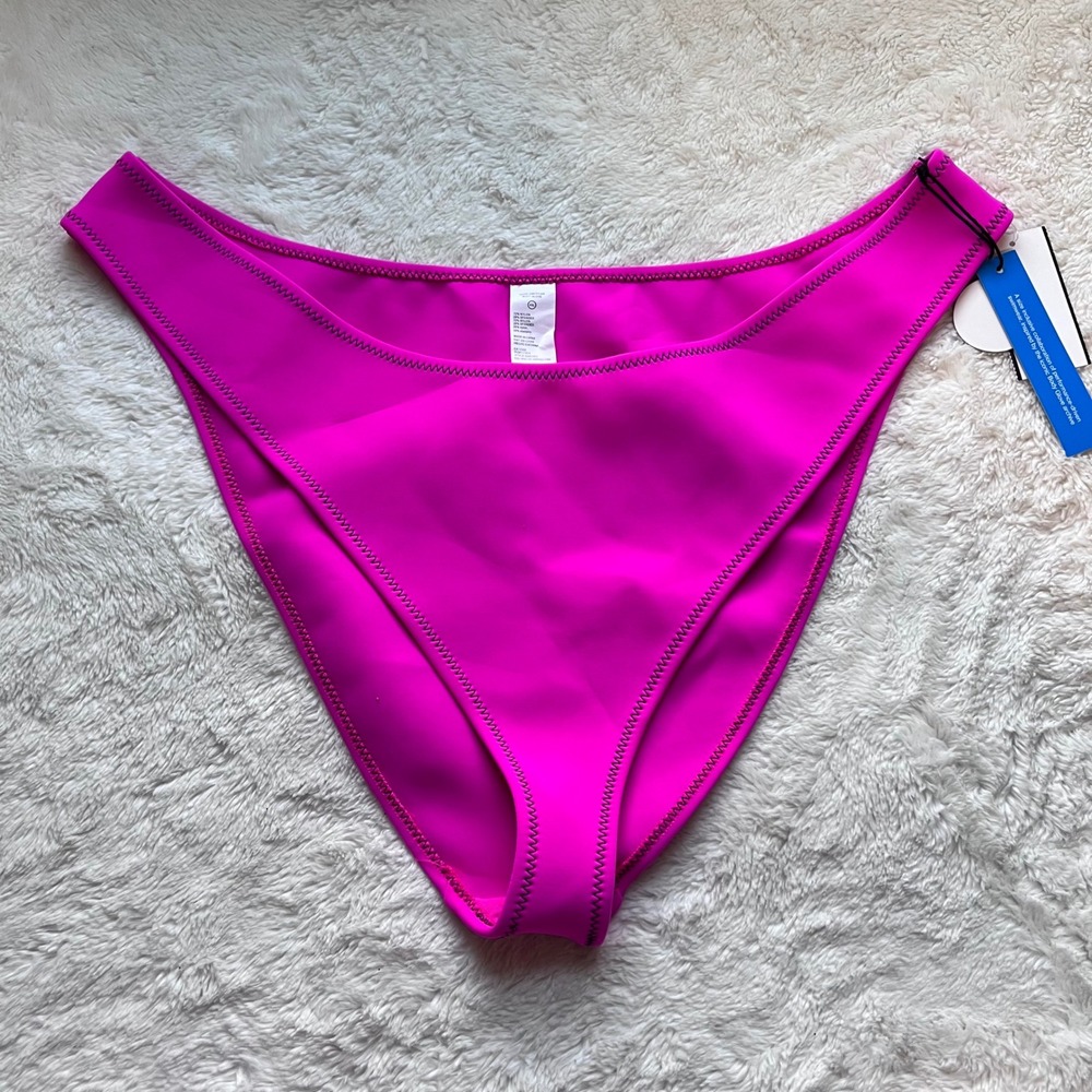 Good American x Body‎ Glove Flamingo Pink Straight Up Bikini Bottoms 4XL NEW
